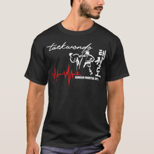 Funny Taekwondo Heartbeat korea Kampfkunst T-Shirt