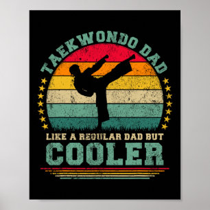 Funny Taekwondo Vater Wie ein regelmäßiger Vater T Poster