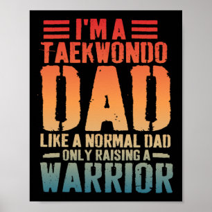 Funny Taekwondo Vater Wie normaler Vater Taekwondo Poster