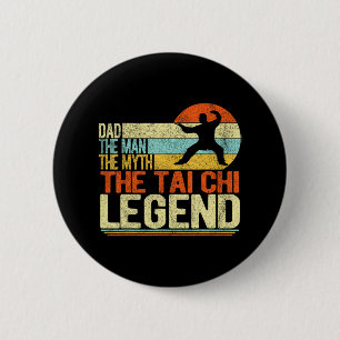 Funny Tai Chi Vater Chinese Martial Arts Taiji Button