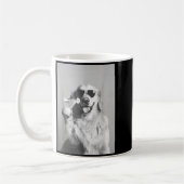 Funny Tail Dog Golden Retriever With Sungles Marti Kaffeetasse (Links)