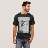 Funny Tail Dog Golden Retriever With Sungles Marti T-Shirt (Vorne ganz)