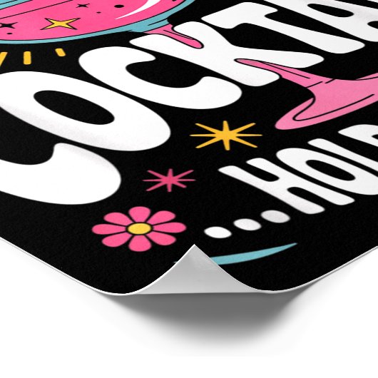 Funny Tail Quote I Need A Huge Drink Cute Humor Poster (Ecke)