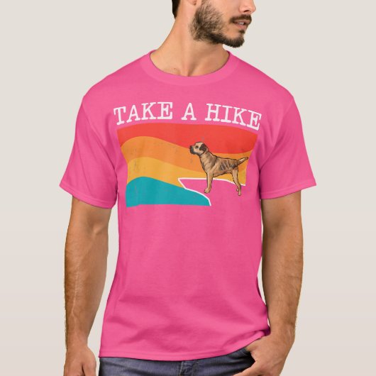 Funny Take a Wanderborder Grafische Wanderung T-Shirt (Vorderseite)