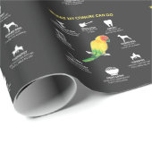 Funny Talented Sun Conure Bird Lover Geschenkpapier (Rolleneckpunkt)
