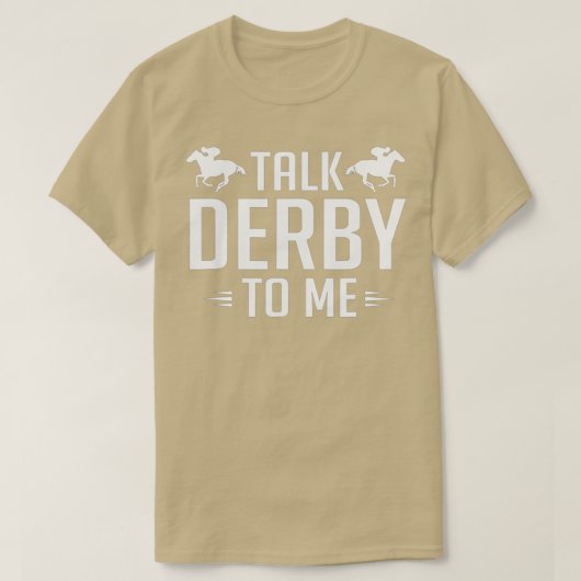 Funny Talk Derby To Me Racing T - Shirt - 1 (Design vorne)
