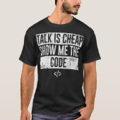 Funny Talk ist bilap zeigen mir den Code-Programmi T-Shirt (Vorderseite)