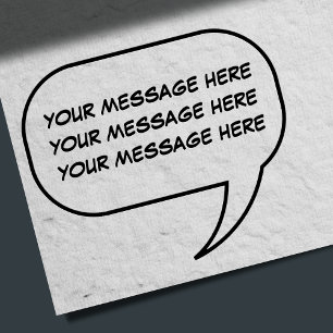 Funny Talk ruft Neuheit heraus Gummistempel