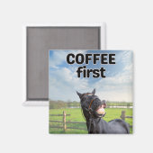 Funny Talking Horse Spaß Magnet (Vorderseite/Rückseite)