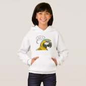 Funny Talking Parrot Face Hoodie (Vorne ganz)