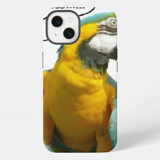 Funny Talking Parrot iPad iPhone Hülle (Rückseite)