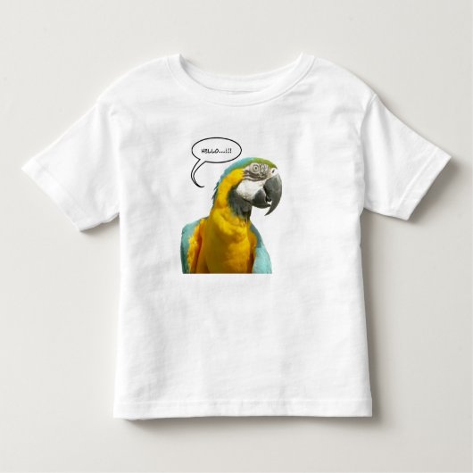 Funny Talking Parrot Kleinkind T - Shirt (Vorderseite)