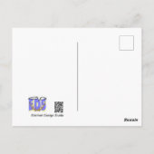 Funny Talking Parrot Merry X-Mas Postcard Postkarte (Rückseite)