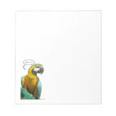 Funny Talking Parrot Notepad Notizblock (Vorderseite)