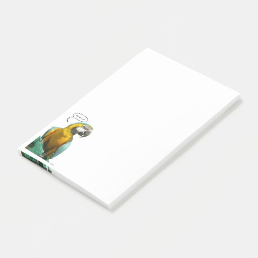 Funny Talking Parrot Notes Post-it Klebezettel (angewinkelt)