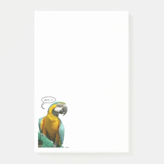 Funny Talking Parrot Notes Post-it Klebezettel (Vorderseite)