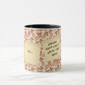 Funny Talking Pumpkin Pie Pieces Zwei-Toned Tasse (Zentrum)