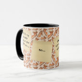 Funny Talking Pumpkin Pie Pieces Zwei-Toned Tasse (Vorderseite Links)