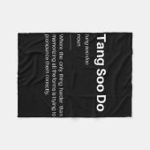 Funny Tang Soo Do Definition Martial Arts Karate S Fleecedecke (Vorderseite (Horizontal))