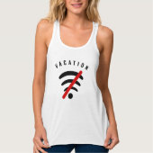 Funny Tank Top Vacacation Design mit benutzerdefin (Vorderseite)