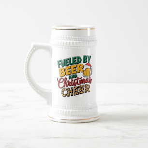 Funny tankte Weihnachts-Fröhlichkeit Bierart Bierglas