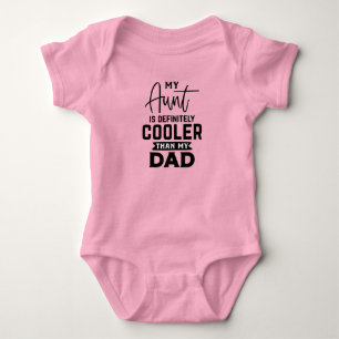 Funny Tante coolere Vater Girls Baby Bodysuit Strampler