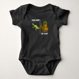 Funny Tante Dinosaur Lizard Dino Cool Tante Baby Strampler