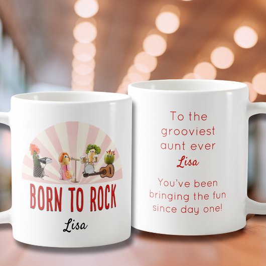 Funny Tante Gift - Personalisierter Cooler Veggie- Kaffeetasse