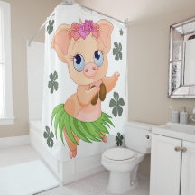 Funny tanzend Hawaii weißer Hintergrund