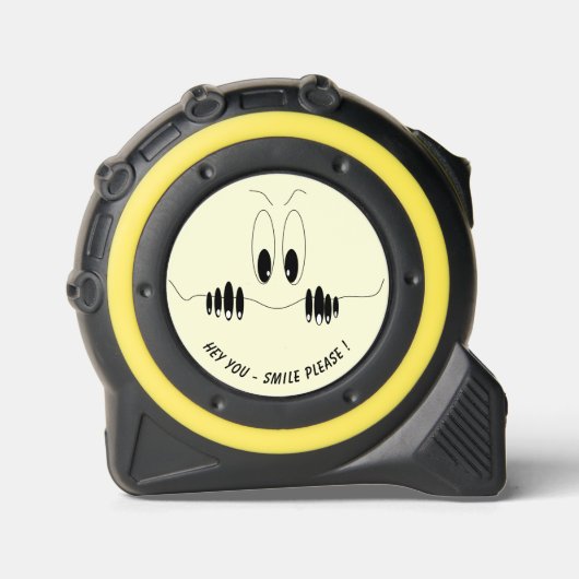 Funny Tape Measure with Playful Curious Eyes Maßband (Vorderseite)