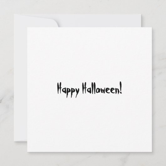 Funny Tarantula mit Jack O' Lantern Halloween Karte (Rückseite)