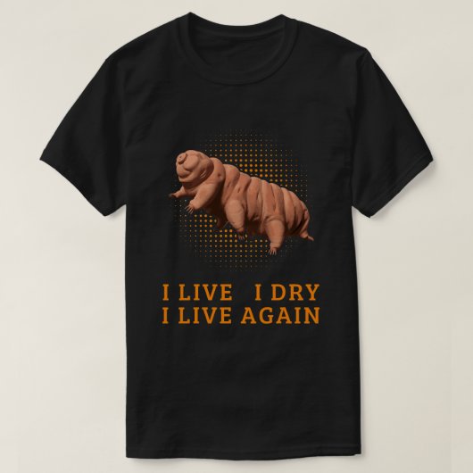 Funny Tardigrade Wasserbär Mikrobiologie Moss Schw T-Shirt (Design vorne)