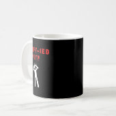 Funny Tariff-ied Terrified Tariffs Anti-trump Poli Kaffeetasse (Vorderseite Links)