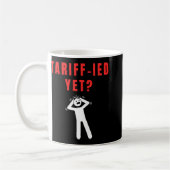 Funny Tariff Terrified Tariffs Anti-Trump Poli Kaffeetasse (Links)