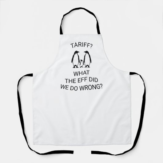 Funny Tariffed Penguins Schürze (Vorderseite)