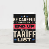 Funny Tariffs Meme Usa Pride Karte (Vorderseite)