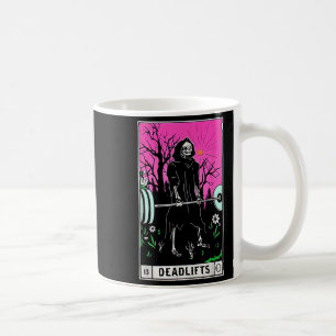 Funny Tarot Card Deadlifts Gym Workout Occult Lese Kaffeetasse