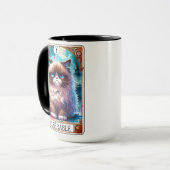 Funny Tarot Card Miserable Chat Tasse (Vorderseite Links)