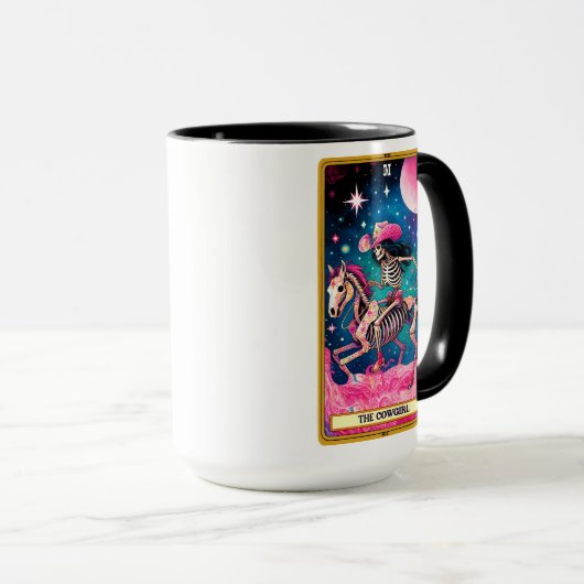 Funny Tarot Card/The Cowgirl Tasse (VorderseiteRechts)