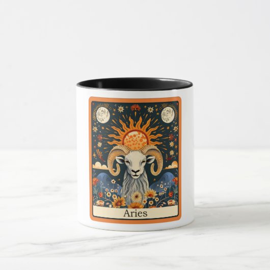 Funny Tarot Card/Zodiac/Aries Tasse (Zentrum)