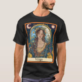 Funny Tarot Card/Zodiac/Virgo T-Shirt (Vorderseite)