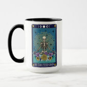 Funny Tarot Das Null-F*cks-Kartenskelett Tasse (Links)