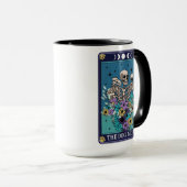 Funny Tarot The Hund Mama Card Skelett Tasse (VorderseiteRechts)