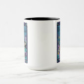 Funny Tarot The Overthinker Card Skelett Tasse (Zentrum)