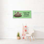 Funny Taschengopher Graben Cartoon Illustration Banner (Insitu)