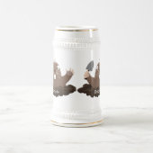 Funny Taschengopher Graben Cartoon Illustration Bierglas (Mittel)