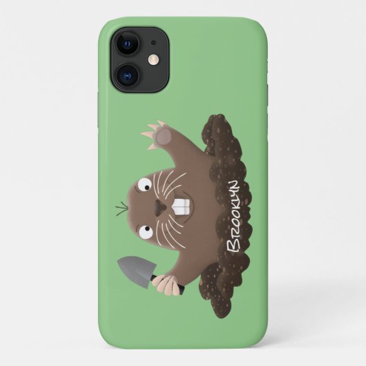 Funny Taschengopher Graben Cartoon Illustration Case-Mate iPhone Hülle (Rückseite)