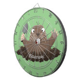 Funny Taschengopher Graben Cartoon Illustration Dartscheibe (Vorderseite rechts)