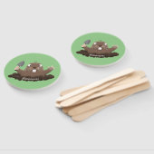 Funny Taschengopher Graben Cartoon Illustration Fächer (Non-assembled)