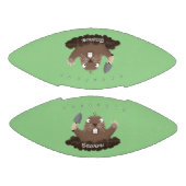 Funny Taschengopher Graben Cartoon Illustration Football (Paneele)